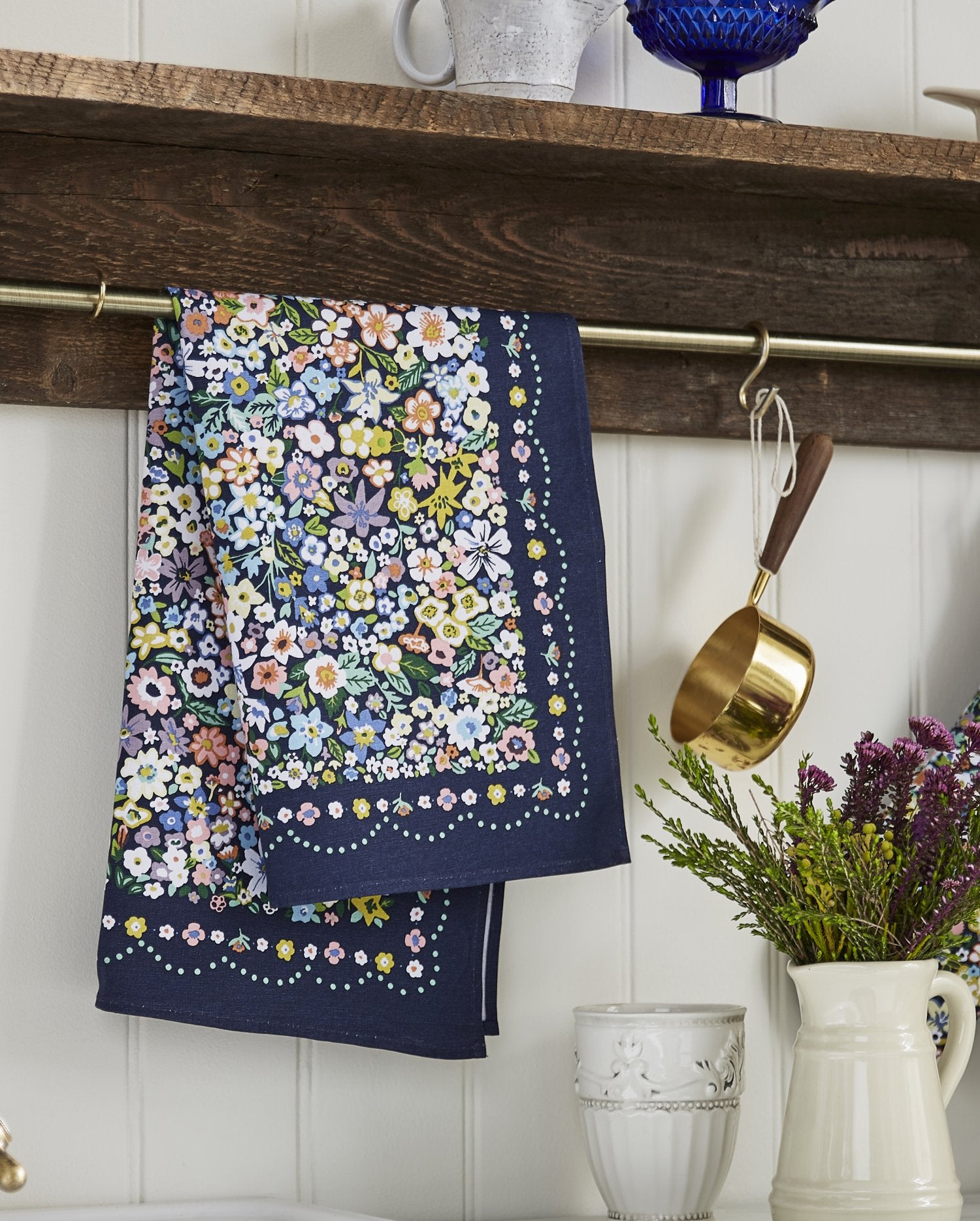 Ulster Weavers "Confetti Floral", Printed cotton tea towel.