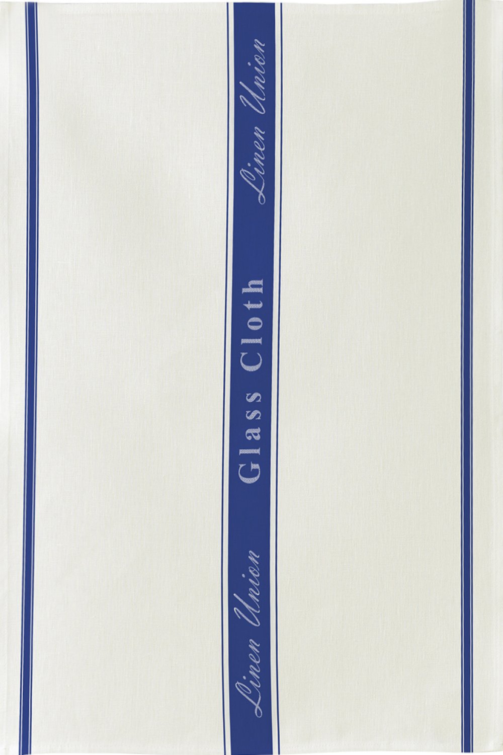 Ulster Weavers, "Glass Cloth Blue", Woven linen and cotton union