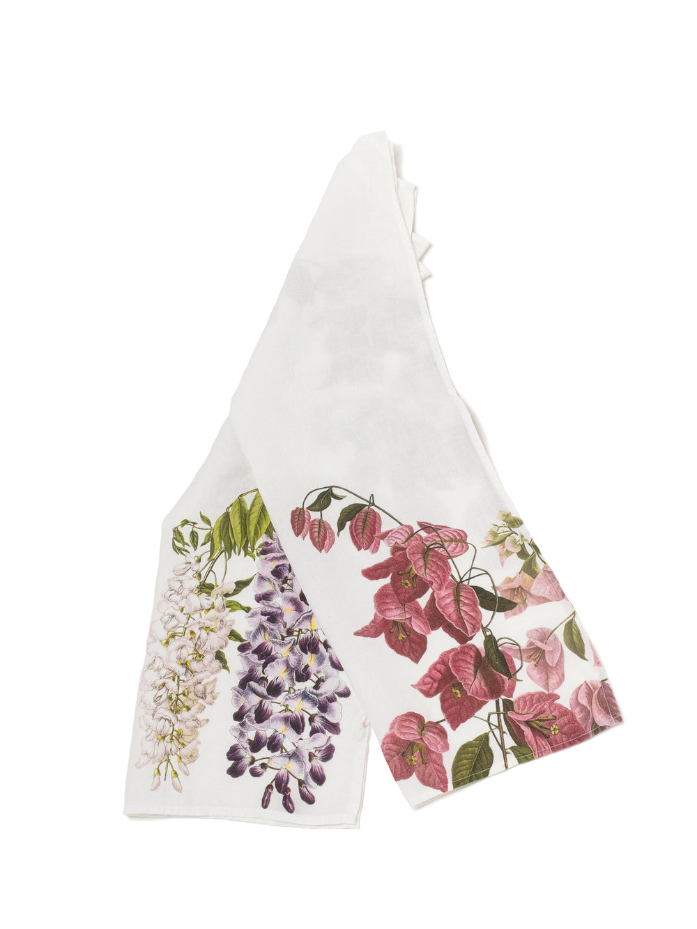 The Linoroom “Bougainvillea & Wisteria,” Pair of linen tea towels.